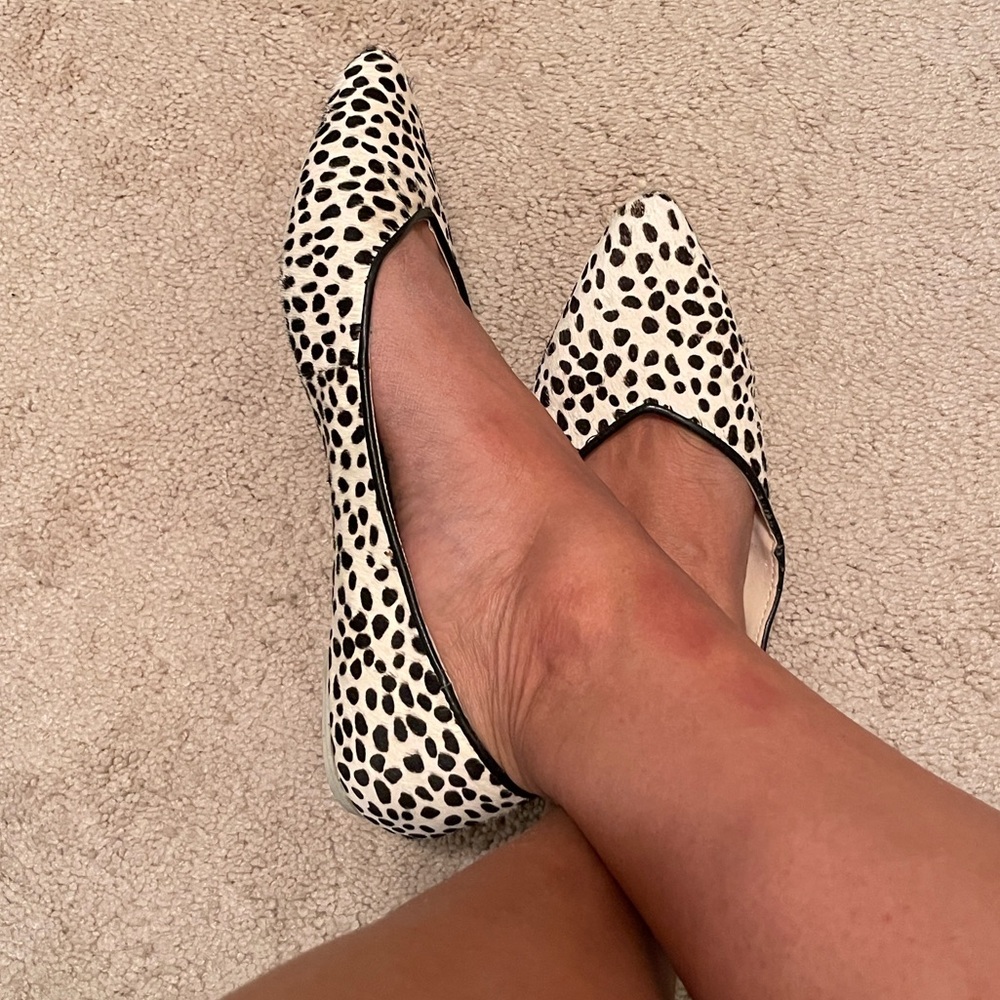 BDG Animal Print Calf Hair Flats. Size 10. P4CC
